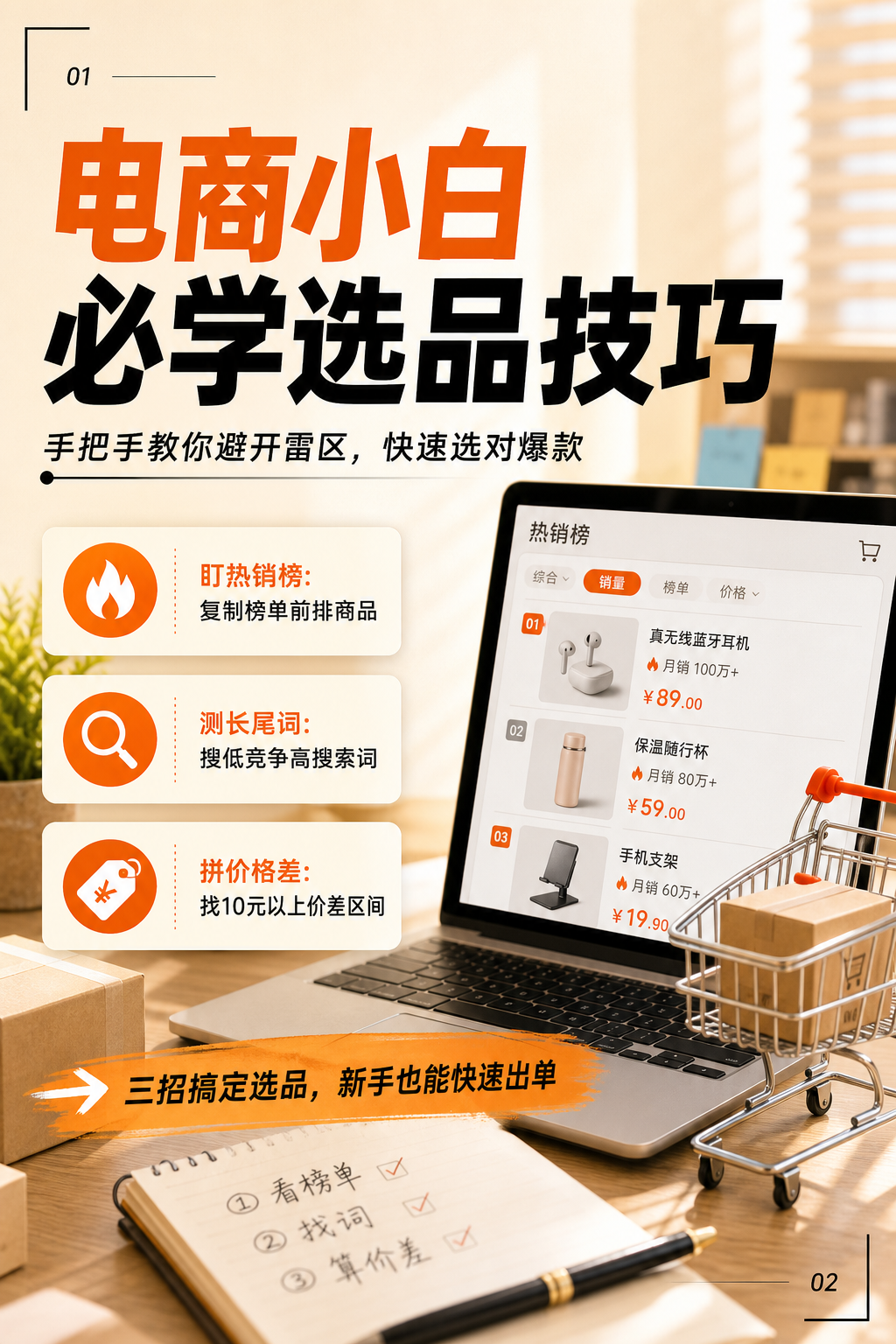 电商小白必学选品技巧